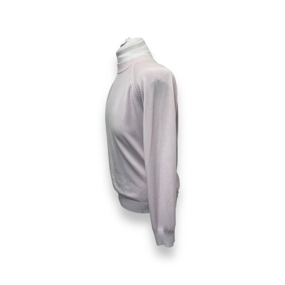 Hampshire Studio Womens Mock Neck Zip Back Sweater XL Light Pink - Picture 2 of 8